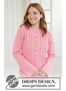 Zachte damestrui met kabels in alpacawol