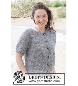 Misty Stone Cardigan gemaakt van Drops Melody