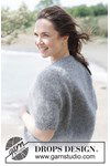Breipatroon Misty Stone Cardigan van andere kant