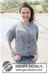 Breipatroon Misty Stone Cardigan van andere kant