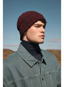 Herenmuts met dubbel gevouwen rand