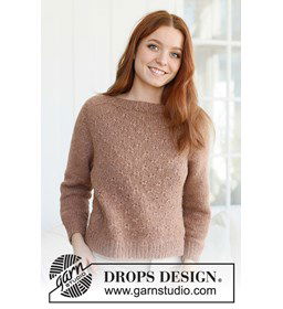 Damestrui met reliëfpatroon gemaakt van Drops Air