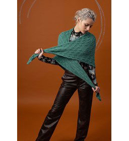 Driehoekige dames sjaal Adela gemaakt van Lang Yarns Alpaca Soxx 6-ply