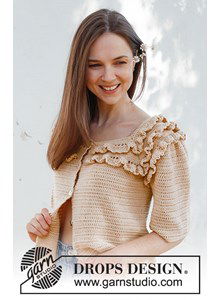 Gehaakt damesvest met ruches