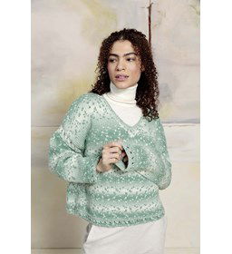 Trui gemaakt van Lang Yarns Snowflake