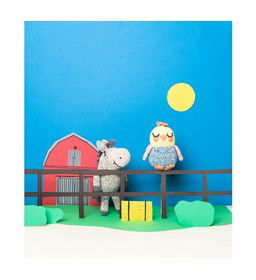 Ricorumi Wild Wild Animals ezel en valkparkiet gemaakt van Boeken Rico