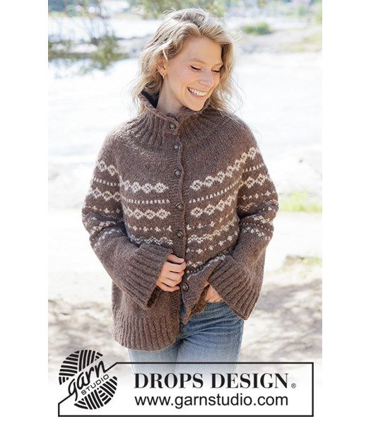 Breipatroon Damesvest Afternoon Coffee Cardigan