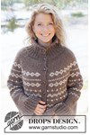 Breipatroon Damesvest Afternoon Coffee Cardigan van andere kant