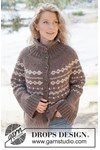 Breipatroon Damesvest Afternoon Coffee Cardigan van andere kant