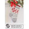 kerstsok Christmas Flower Stocking gemaakt van Drops Snow - Eskimo