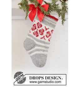 kerstsok Christmas Flower Stocking gemaakt van Drops Snow - Eskimo