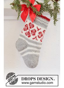 kerstsok Christmas Flower Stocking