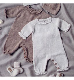 Boxpakje met ruches gemaakt van Lang Yarns Merino 200 bebe