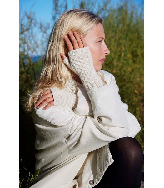 Breipatroon handwarmers met smokpatroon Elisa