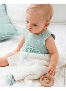 Babyjurkje met koordje in de taille