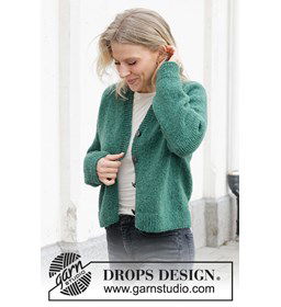 Damesvest met V-hals gemaakt van knopen