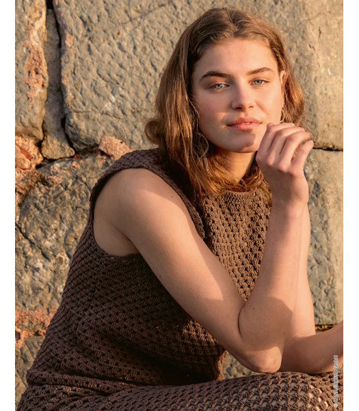 Haakpatroon zomers mouwloos truitje