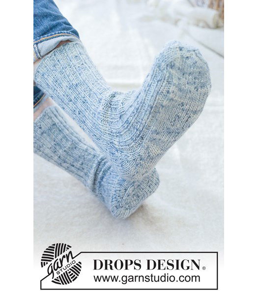 Breipatroon Gebreide herensokken met ruitvormige hiel in wol