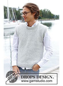 Herenspencer met ronde hals