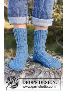 Herensokken met kabels