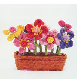 Bloemen gemaakt van Scheepjes metropolis