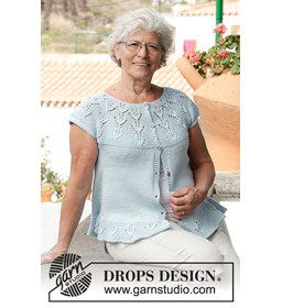 Dames vest gemaakt van Drops Muskat