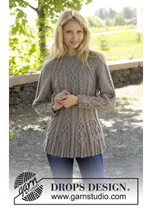 Gebreide trui met kabels