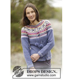 Moon Valley Cardigan gemaakt van Drops Karisma