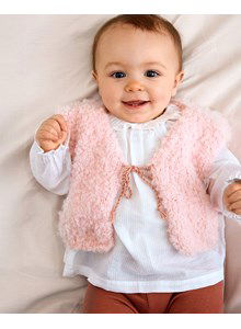 Giletje met striksluiting