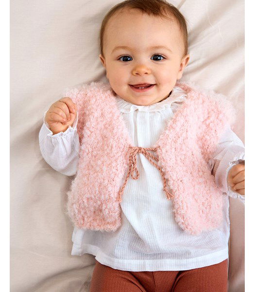 Breipatroon Giletje met striksluiting