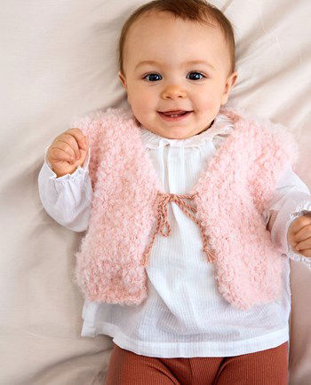 Giletje met striksluiting