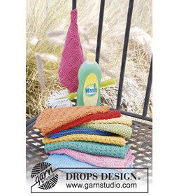 Set keukendoekjes gemaakt van Drops Paris