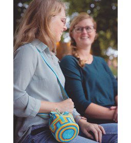 Schoudertasje gemaakt van Scheepjes Catona 50 - 100 gram