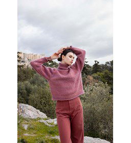 Damestrui met col Raise Me Up gemaakt van Lang Yarns Wooladdicts Glamour