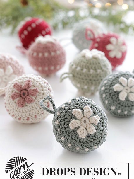 Drops haakpatroon kerstballen met ....
