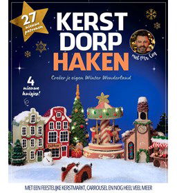 Compleet pakket kerstdorp haken gemaakt van Vilt 100% wol