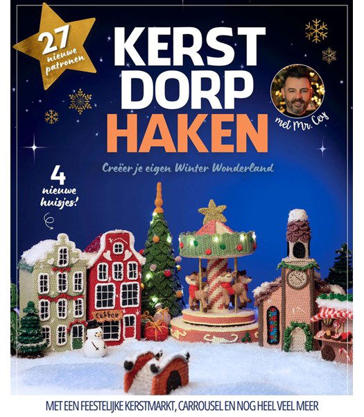 Haakpatroon Compleet pakket kerstdorp haken