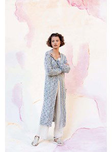 Lang damesvest met zakken