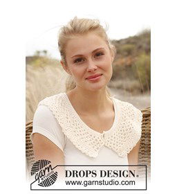 Gehaakte kraag gemaakt van Haaknaalden