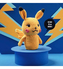 Pokemon Pikachu gemaakt van Scheepjes Catona 25 en 10 gram