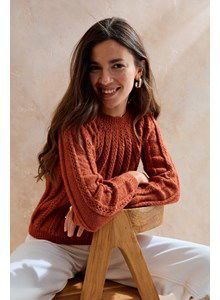 Trui met verticale lijnen