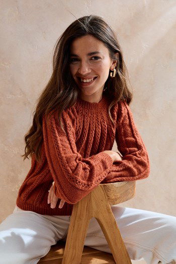 Trui met verticale lijnen