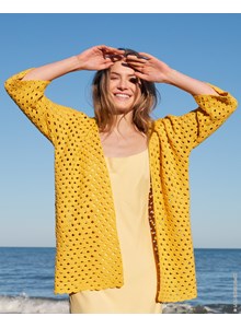 vest met driekwart lange mouwen