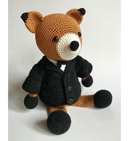 Vos gemaakt van Scheepjes Catona 50 - 100 gram