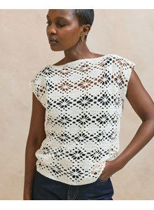 Damestop in filethaakwerk