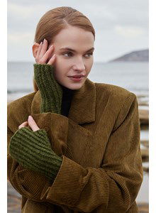 Polswarmers in ribbelpatroon