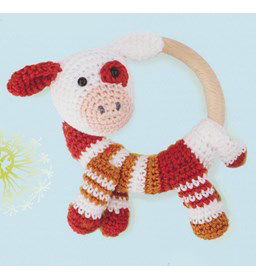 Rammelaar Kalfje gemaakt van Lijm gips klei