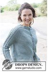 Breipatroon Gebreid vest met kabels en raglan van andere kant
