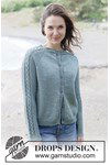 Breipatroon Gebreid vest met kabels en raglan van andere kant
