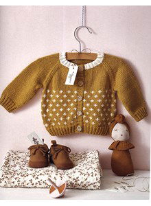 babyvest met kruisjespatroon